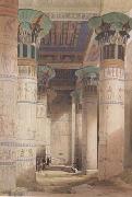 Alma-Tadema, Sir Lawrence David Roberts,Portico of the Temple of Isis at Philae (mk23) oil on canvas